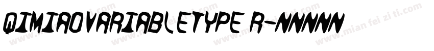 QIMIAOVARIABLETYPE R字体转换